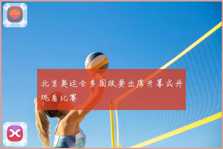 北京奥运会多国政要出席开幕式并观看比赛